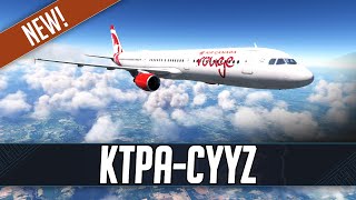 MSFS LIVE  Real World Air Canada Rouge OPS  Fenix A321  Tampa Bay to Toronto  VATSIM [upl. by Ahsikym113]