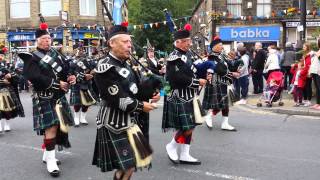 Northenden pipe band whaley bridge carnival 2014 [upl. by Acihsay698]