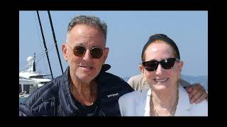 Bruce Springsteen wraps his arm around wife Patti Scialfa as they arrive in France after enjoying [upl. by Anital]