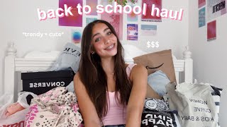 back to school clothing tryon haul trendy  cute [upl. by Enram558]