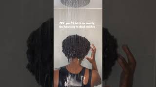 Low porosity 4C hair test takes long to absorb moisture short [upl. by Huntingdon786]