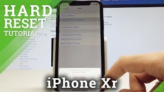 iPhone Xr Hard Reset  Factory Reset by iOS Settings  Delete Data [upl. by Atsocal]