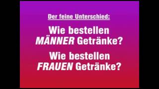 Wie Männer und Frauen Getränke bestellen [upl. by Evelyn]