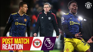 Rangnick Dalot amp Elanga react to crucial win  Brentford 13 Manchester United  Premier League [upl. by Jaella]