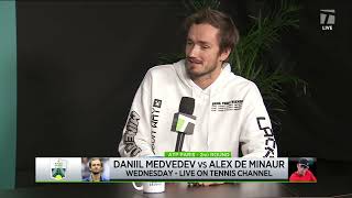 Daniil Medvedev OnCourt Interview  Australian Open 2024 Semifinals [upl. by Aroz529]