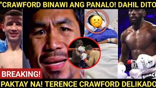 quotBalitang Gumulat sa AMERICAquot TERENCE CRAWFORD Isinugod Napuruhan 4 DIVISION Champion BINAWI [upl. by Gan465]