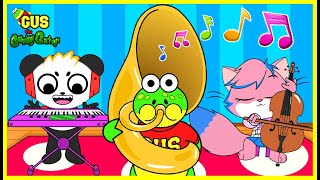 Gus Pretend Play with Musical Instruments for Kids Learn instruments name [upl. by Engdahl]