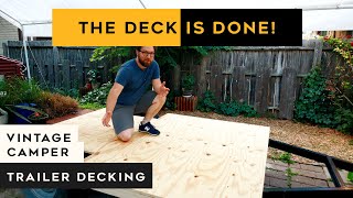 THE DECK IS DONE on my 1956 Cal Craft Rebuild [upl. by Yelwah]