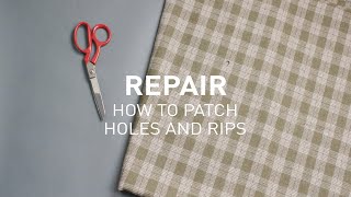 How to Repair Holes and Rips in Woven Wool Garments [upl. by Happ647]