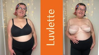 Plus Size Fashion Bras Tryon and Review  Luvlette [upl. by Lap]