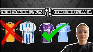 Wer hat das SCHÖNSTE HEIMTRIKOT der 3LIGA TrikotRanking 1 [upl. by Khalid]