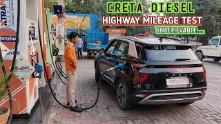 behtreen mileage by creta diesel  tank to tank mileage test  creta sx optional diesel [upl. by Lula975]