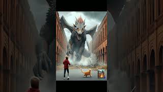 seram diserang monster dragon shorts viral catlover kucinglucu [upl. by Adiehsar]