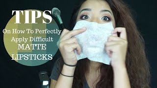 How to Perfectly Apply Matte Lipsticks [upl. by Rosina809]