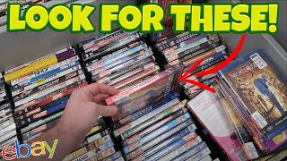 These Movies Are Worth 100s EACH Thrifting Goodwill  Buying and Selling on Ebay and Amazon FBA [upl. by Eilujna]