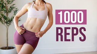 1000 REPS ABS WORKOUT  A Total Core Challenge [upl. by Tania]