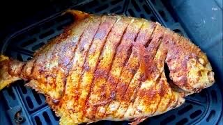 AIR FRYER POMPANO FISH RECIPE [upl. by Fishman]