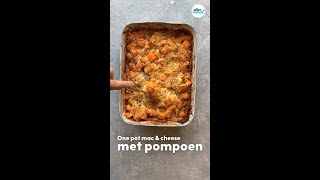 Pumpkin mac and cheese macaroni met kaas en pompoen  Shorts [upl. by Tayyebeb]