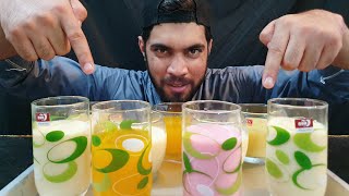 Trying Different Delicious Cold Drinks  Relaxing ASMR [upl. by Clayton157]