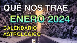 QUÉ TRAE ENERO 2024 CALENDARIO ASTROLÓGICO NUMEROLÓGICO Días Favorables ENERGÍA EN MOVIMIENTO [upl. by Llenoj729]