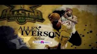 2010 NBA All Star Game Starters AI KG DWade Howard LeBron Kobe Nash Duncan Amare Melo [upl. by Airretal]