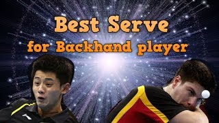 Best Serve in Table Tennis for Backhand Dominant Player [upl. by Bussy]