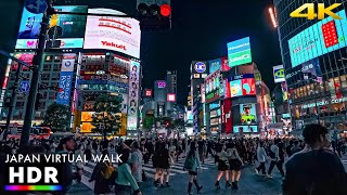 Tokyo Shibuya Friday Night Walk  Autumn 2023 • 4K HDR [upl. by Ikiv]