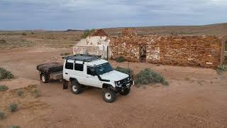 Len Beadells base camp at the Phillip Ponds homestead Woomera Rocket Range maralinga emu plains [upl. by Wit]