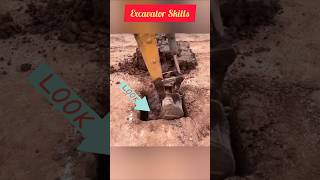 shorts  soil cutting work excavator technical use the construction corner [upl. by Crist580]