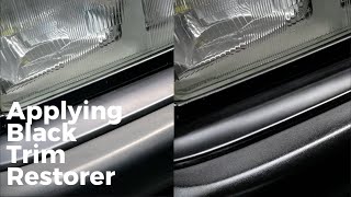 How To Restore Black Faded Trims  Black Trim Restorer [upl. by Atnohs346]