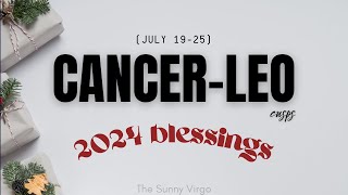 CANCER LEO CUSP ✨ Massive Progress ✨ BLESSINGS 2024 Tarot Reading [upl. by Davis]