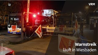 Warnstreik in Wiesbaden läuft [upl. by Yelhak35]