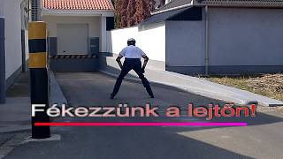 1 perc a lejtőn korcsolyázás skating [upl. by Rainie]