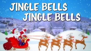 Jingle Bells Jingle Bells  Popular Christmas Carols With Lyrics  Songs For Kids [upl. by Antonina674]