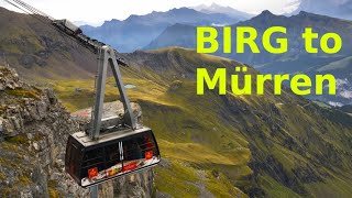 Birg to Mürren Cable Car  Switzerland Tourism  Swiss Alps [upl. by Grunberg]