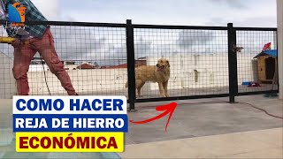 COMO HACER UNA REJA DE HIERRO para perro 🧰 REJA METALICA [upl. by Eylrac]