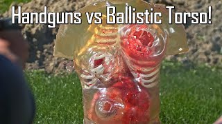 Handguns VS Ballistic Torso  Ballistic HighSpeed [upl. by Yleen]