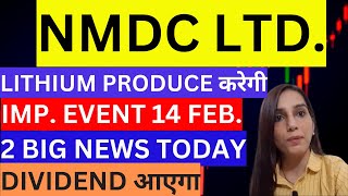 NMDC share 4 latest news today  NMDC lithium mining  NMDC dividend news  NMDC share price target [upl. by Ahsitel]