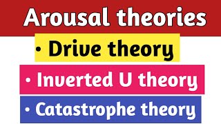 Arousal theories in sports psychology Drive theory  catastrophe theory Inverted U theory [upl. by Philpot332]