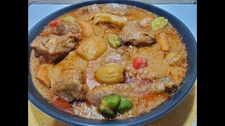 Sauce arachide au poulet et aux légumes  Mafé [upl. by Weinrich166]