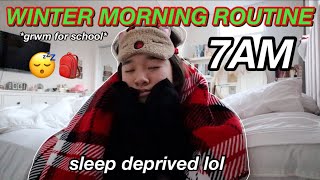 WINTER MORNING ROUTINE  Vlogmas Day 6 [upl. by Ariaec]