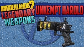 Borderlands 2 Legendary Weapon Unkempt Harold GermanHD [upl. by Hana]