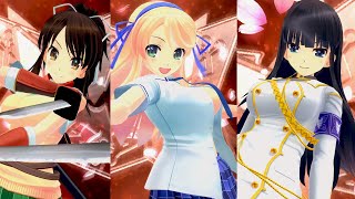 ALL SHINOBI TRANSFORMATION  Senran Kagura Burst ReNewal [upl. by Dryden]