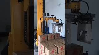 Robotic palletizer at work palletizer [upl. by Kcuhc]