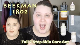 Beekman 1802 Skin Care Review amp Tutorial  Full 7 Step Collection [upl. by Akinihs]