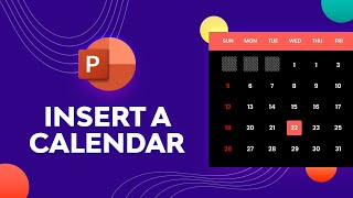 Customize amp Insert a PowerPoint Calendar [upl. by Nonah573]