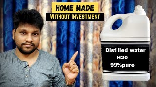 How to make Distilled water Deionized water  Hindi   Making Distilled water  Distilling [upl. by Debi]