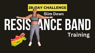 GET FIT FAST with 28 Day Resistance Band Challenge [upl. by Eatnad]