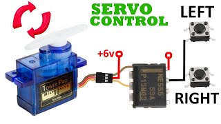 Servo Controller using 555 IC  Servo Control [upl. by Uzial]