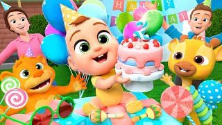 Happy Birthday Song  Lalafun Nursery Rhymes amp Original Kids Songs [upl. by Atteve]